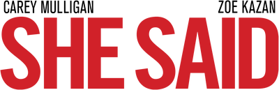 She Said (2022) Logo
