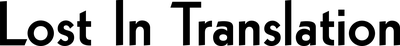 Lost in Translation (2003) Logo
